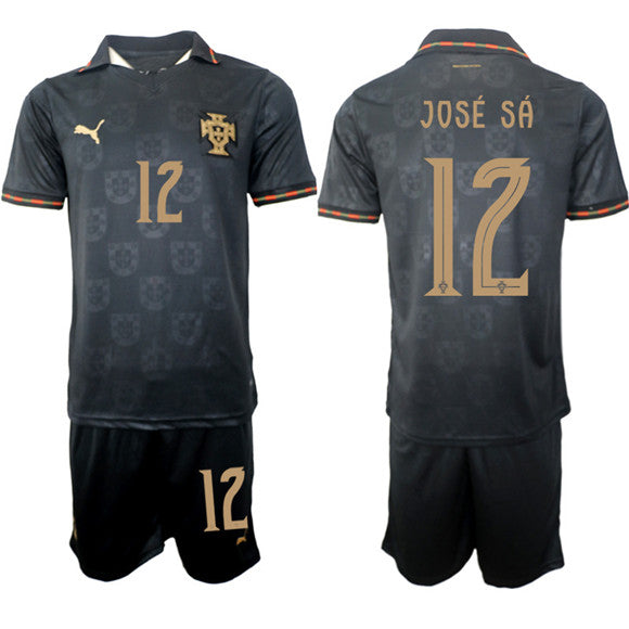 José Sá Portugal National Team black Away jersey