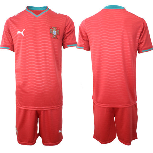 Custom Portugal National Team red Home jersey