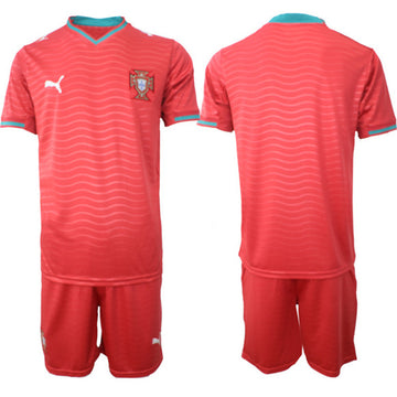 Custom Portugal National Team red Home jersey
