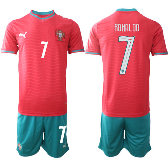 Ronaldo Portugal National Team red Home jersey