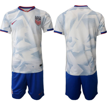 Custom USMNT white Home jersey