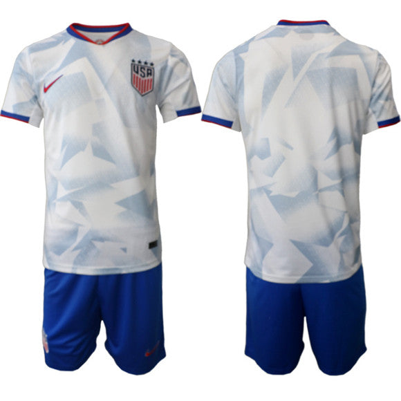 Custom USMNT white Home jersey