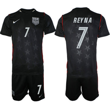 Gio Reyna USMNT black Away jersey
