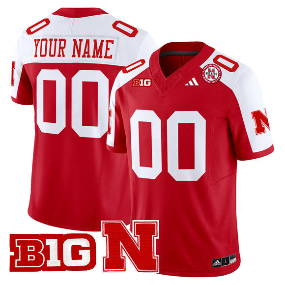 Custom Nebraska Cornhuskers scarlet Vapor jersey