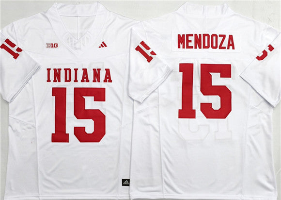 Fernando Mendoza Indiana Hoosiers white jersey