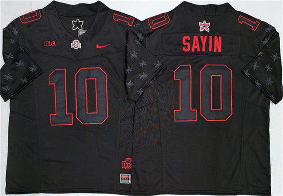Julian Sayin Ohio State Buckeyes black Limited jersey