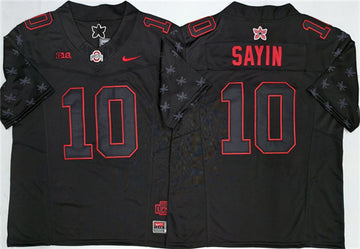 Julian Sayin Ohio State Buckeyes black Limited jersey