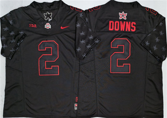 Caleb Downs Ohio State Buckeyes black Limited jersey