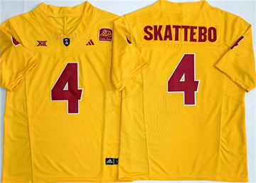 Cam Skattebo Arizona State Sun Devils gold Vapor jersey