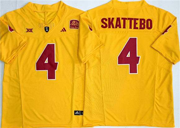 Cam Skattebo Arizona State Sun Devils gold Vapor jersey