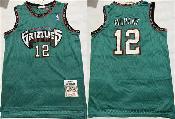 Ja Morant Memphis Grizzlies teal Throwback jersey