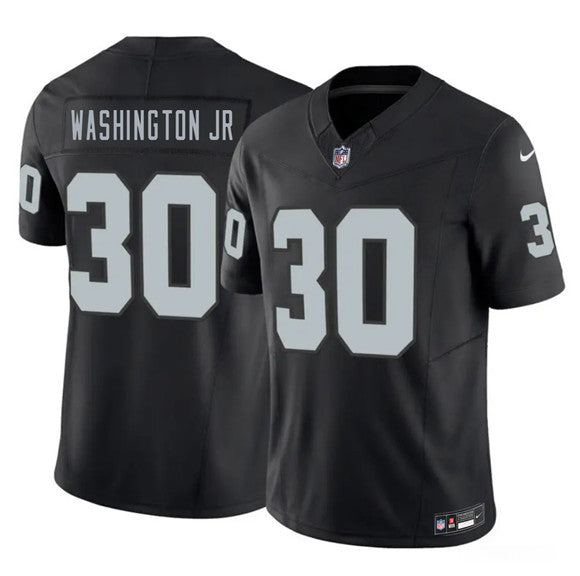 Mike Washington Jr Las Vegas Raiders black Vapor jersey