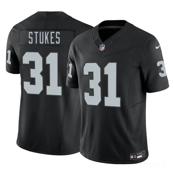 Treydan Stukes Las Vegas Raiders black Vapor jersey