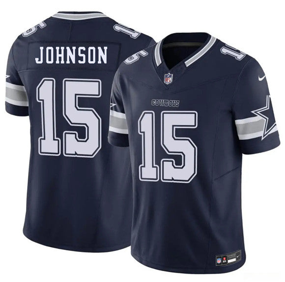 Manuel Johnson Dallas Cowboys navy Vapor jersey