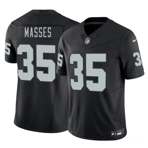 Hezekiah Masses Las Vegas Raiders black Vapor jersey