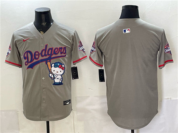 Custom Los Angeles Dodgers gray jersey