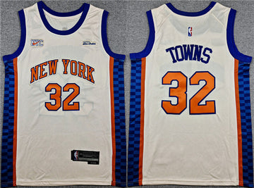 Karl-Anthony Towns New York Knicks cream City Edition jersey