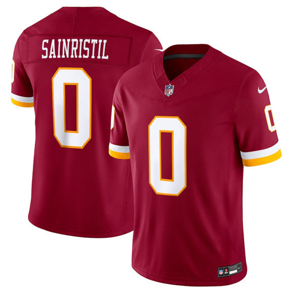 Mike Sainristil Washington Commanders burgundy Vapor jersey