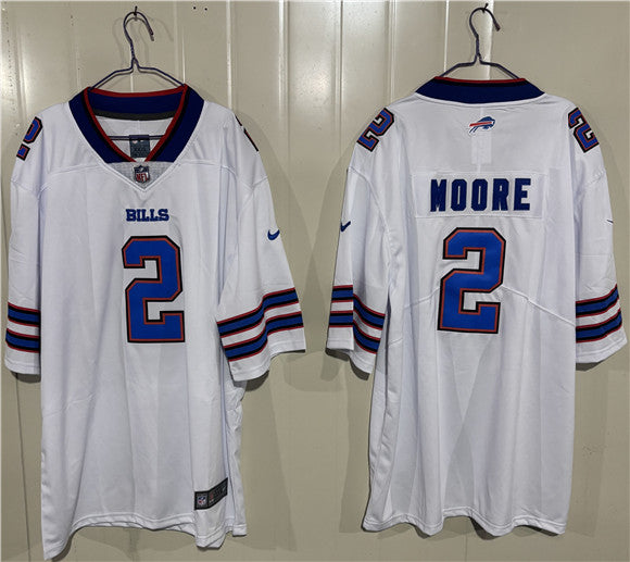 D.J. Moore Buffalo Bills white Vapor jersey