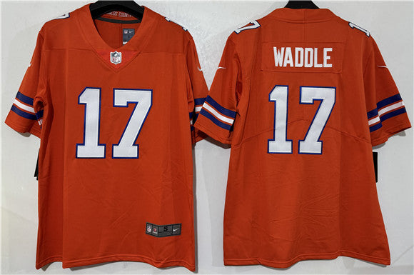Jaylen Waddle Denver Broncos orange Vapor jersey