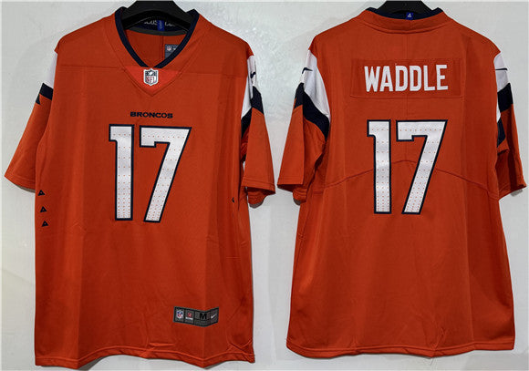 Jaylen Waddle Denver Broncos orange Vapor jersey