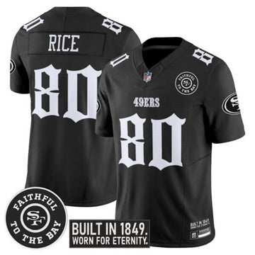 Jerry Rice San Francisco 49ers black Vapor jersey