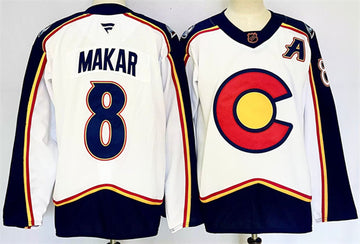 Cale Makar Colorado Avalanche white Reverse Retro jersey