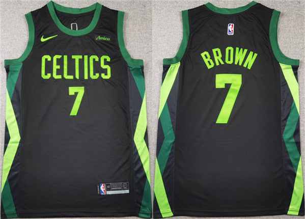 Jaylen Brown Boston Celtics black City Edition jersey