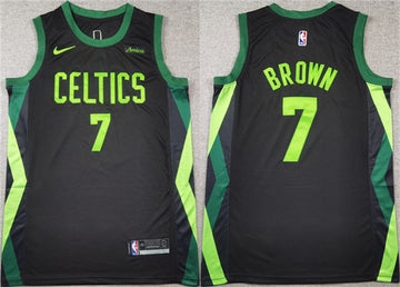 Jaylen Brown Boston Celtics black City Edition jersey