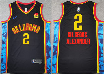 Shai Gilgeous-Alexander Oklahoma City Thunder black City Edition jersey