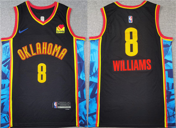 Jalen Williams Oklahoma City Thunder black City Edition jersey