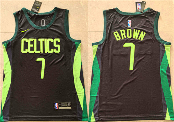 Jaylen Brown Boston Celtics black City Edition jersey