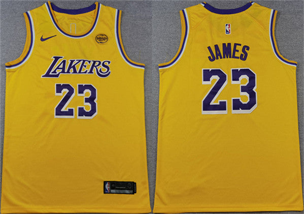 LeBron James Los Angeles Lakers yellow jersey