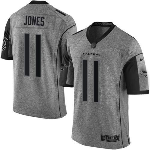 Julio Jones Atlanta Falcons gray jersey