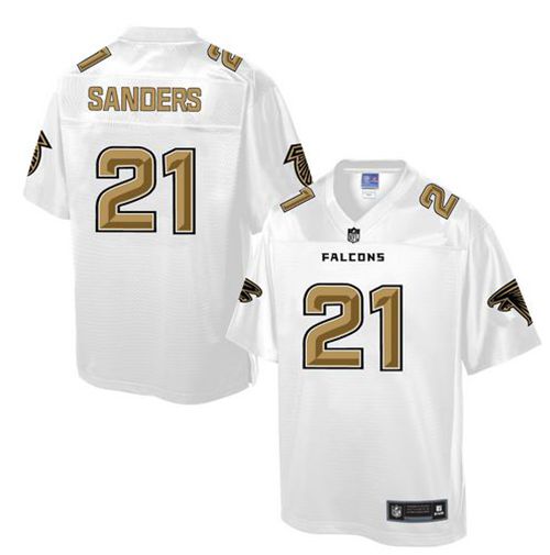Deion Sanders Atlanta Falcons white Pro Line jersey