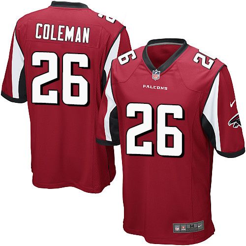 Tevin Coleman Atlanta Falcons red Elite jersey