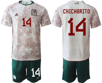 Chicharito Mexico National Team white Away jersey