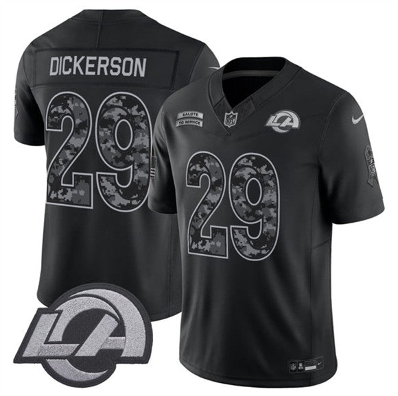 Eric Dickerson Los Angeles Rams black Salute To Service jersey