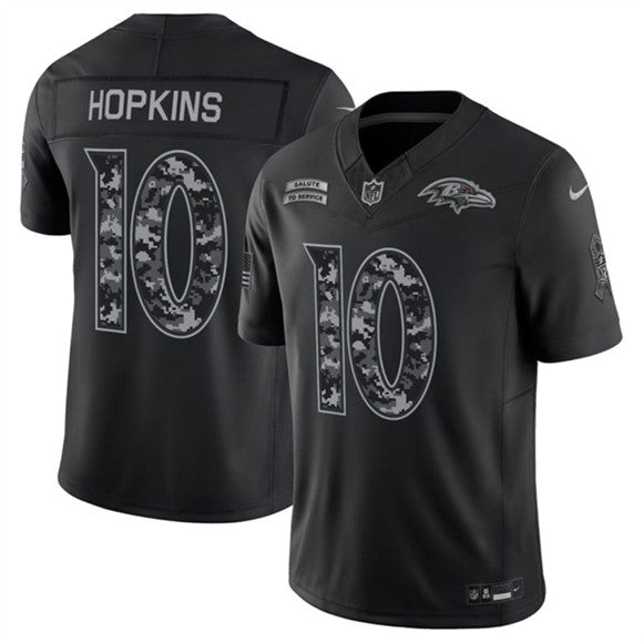 DeAndre Hopkins Baltimore Ravens black Salute To Service jersey