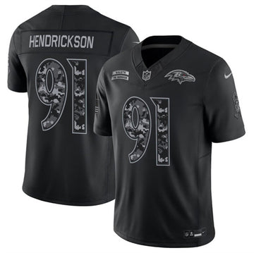 Trey Hendrickson Baltimore Ravens black Salute To Service jersey