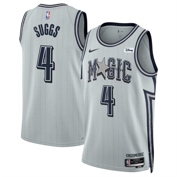 Jalen Suggs Orlando Magic silver City Edition jersey