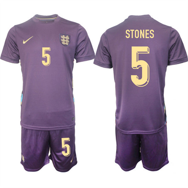 John Stones England National Team purple Away jersey