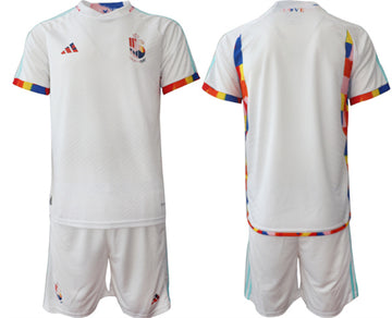 Custom Belgium National Team white Away jersey