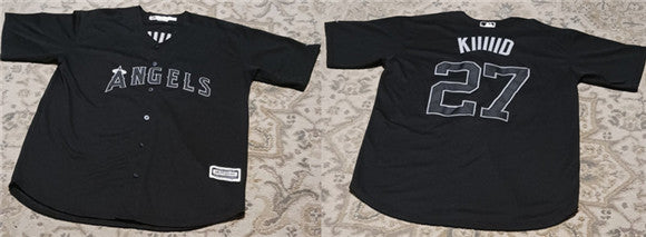 Mike Trout KIIIIID Los Angeles Angels black jersey