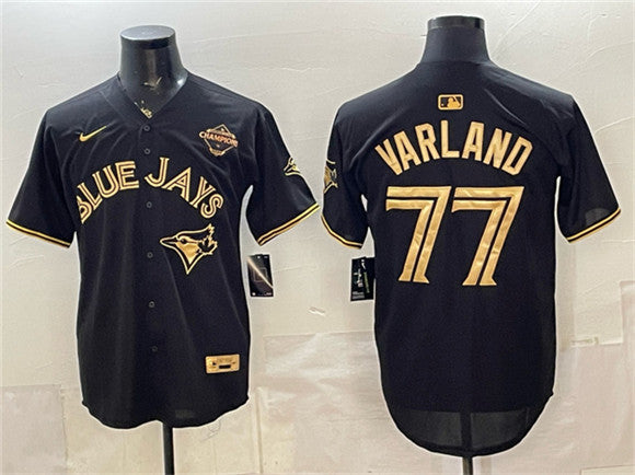 Louis Varland Toronto Blue Jays black Limited jersey