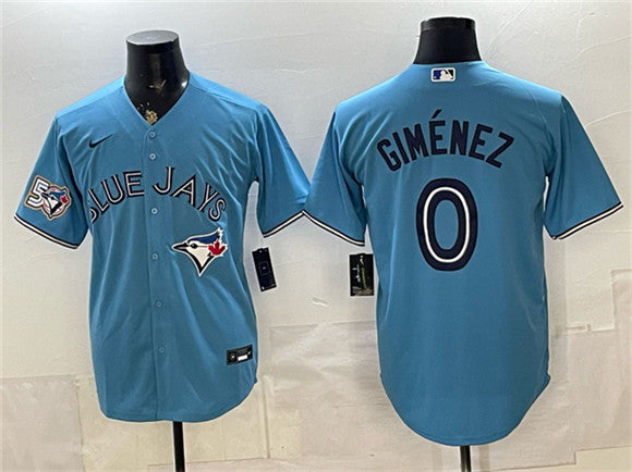 Andrés Giménez Toronto Blue Jays blue jersey