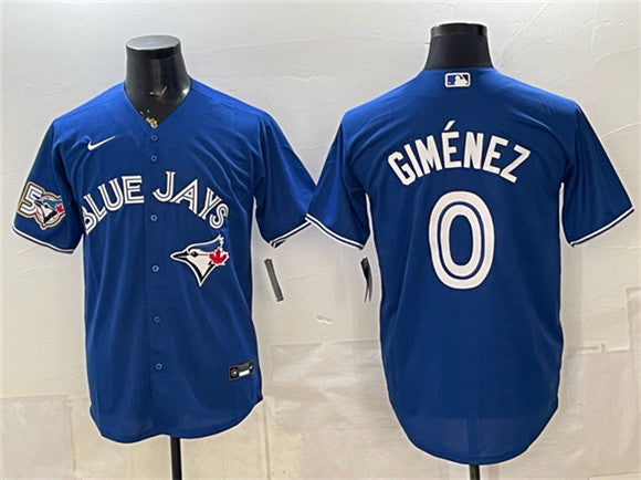 Andrés Giménez Toronto Blue Jays royal jersey