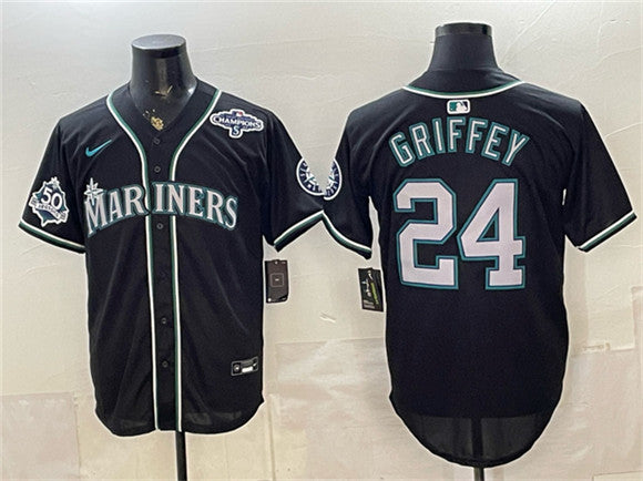 Ken Griffey Jr Seattle Mariners black Vapor jersey