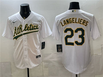 Shea Langeliers Oakland Athletics white jersey