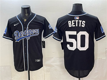 Mookie Betts Los Angeles Dodgers black Vapor jersey